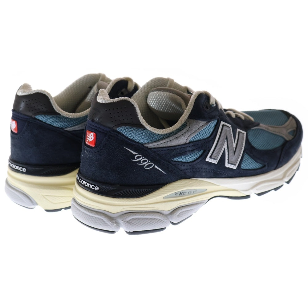 New Balance(ニューバランス) M990TE3 USA製 スウェード ローカットスニーカー ネイビー US9/27cm