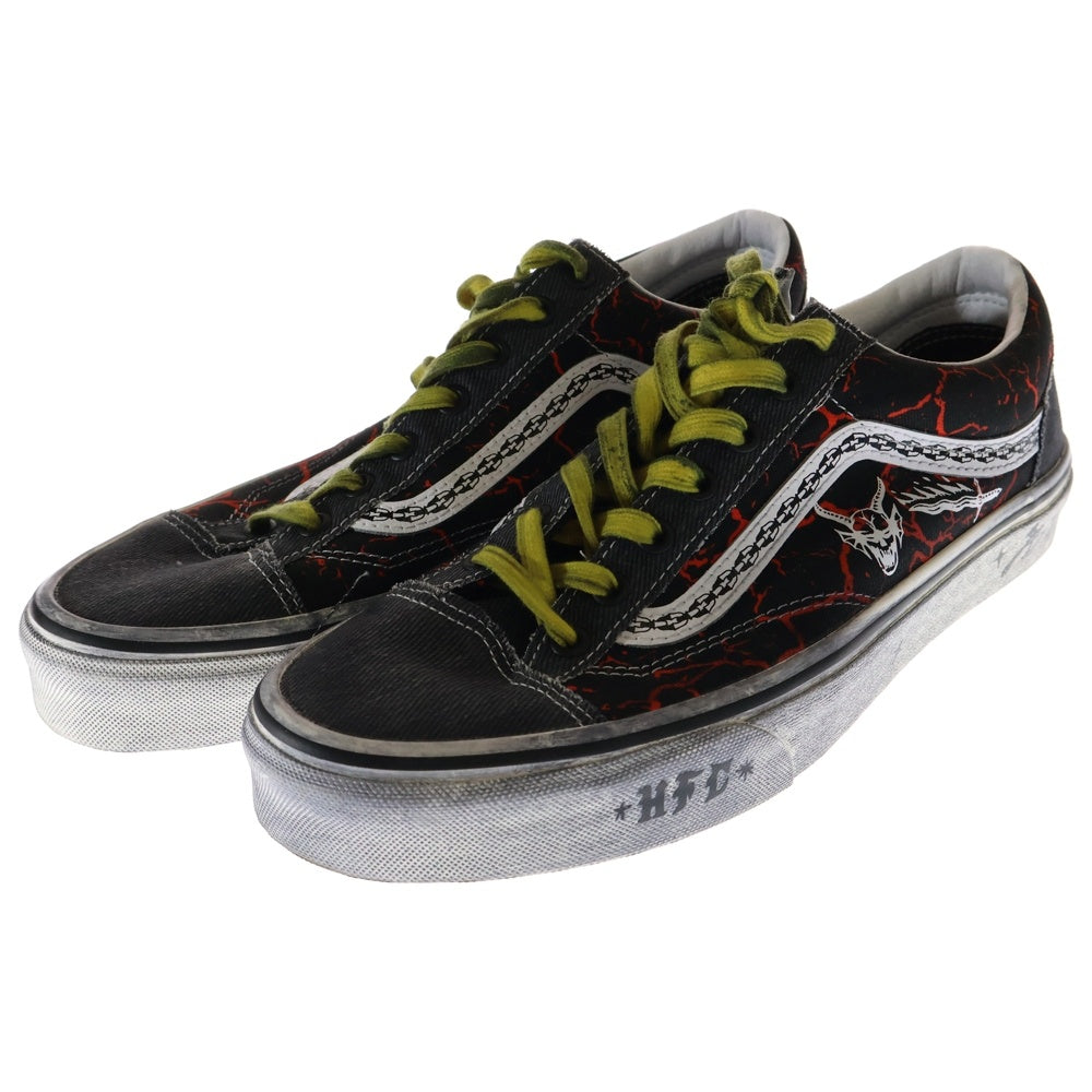 VANS(ヴァンズ) ×Stranger Things Style 36 ストレンジャー シングス スタイル36 ダメージ加工 ローカットスニーカー ブラック US9.5/27.5cm VN0A3DZ3Y09