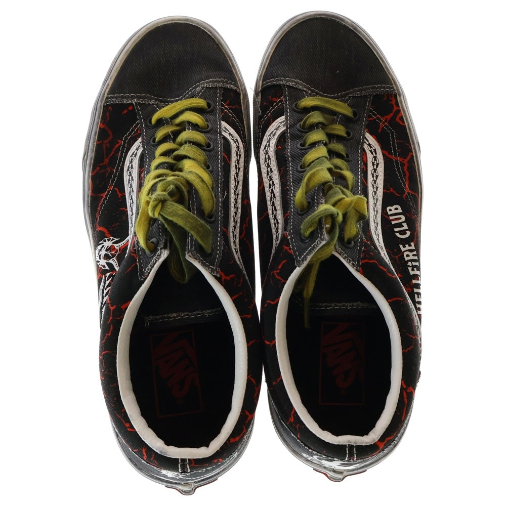 VANS(ヴァンズ) ×Stranger Things Style 36 ストレンジャー シングス スタイル36 ダメージ加工 ローカットスニーカー ブラック US9.5/27.5cm VN0A3DZ3Y09