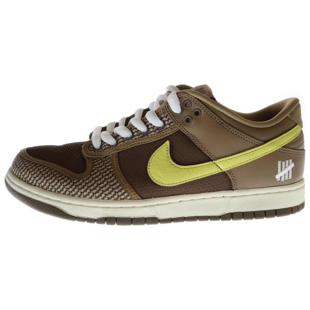 NIKE(ナイキ) ×UNDEFEATED DUNK LOW SP CANTEEN LEMON FROST PALOMINO ダンク SP キャンティーン レモンフロスト パロミノ ローカットスニーカー US9.5/27.5cm DH3061-200