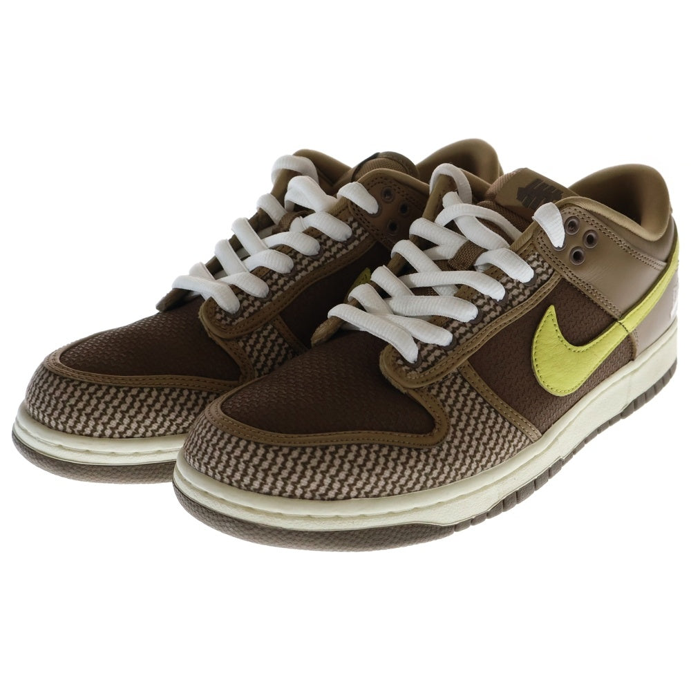 NIKE(ナイキ) ×UNDEFEATED DUNK LOW SP CANTEEN LEMON FROST PALOMINO ダンク SP キャンティーン レモンフロスト パロミノ ローカットスニーカー US9.5/27.5cm DH3061-200