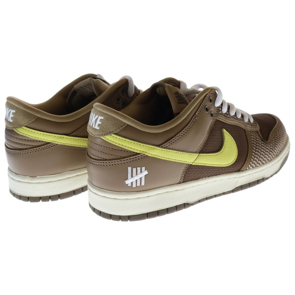 NIKE(ナイキ) ×UNDEFEATED DUNK LOW SP CANTEEN LEMON FROST PALOMINO ダンク SP キャンティーン レモンフロスト パロミノ ローカットスニーカー US9.5/27.5cm DH3061-200