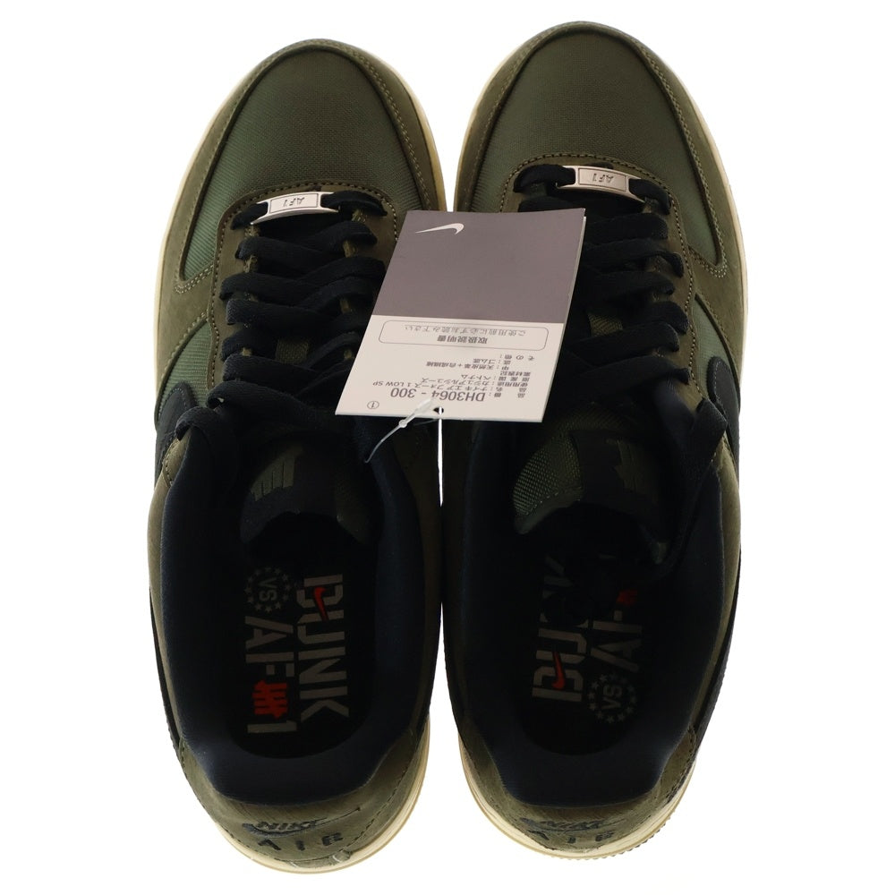 NIKE(ナイキ) ×UNDEFEATED AIR FORCE 1 LOW SP アンディフィーテッド ローカットスニーカー カーキ US9.5/27.5cm DH3064-300
