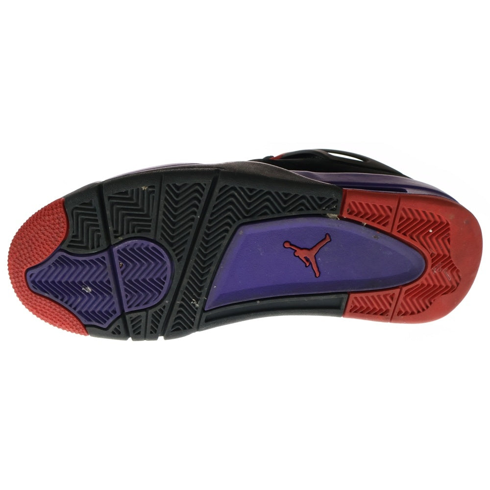 NIKE(ナイキ) AIR JORDAN 4 RETRO RAPTORS エアジョーダン 4 レトロ ラプターズ ハイカットスニーカー ブラック US9.5/27.5cm AQ3816-065