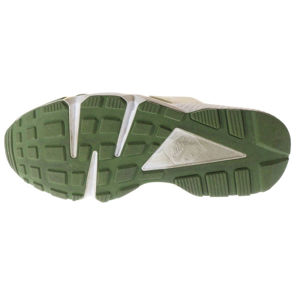 NIKE(ナイキ) ×STUSSY AIR HUARACHE DARK OLIVE ストゥーシー エアハラチ ダークオリーブ ローカットスニーカー ホワイト/カーキ US10/28cm DD1381-300