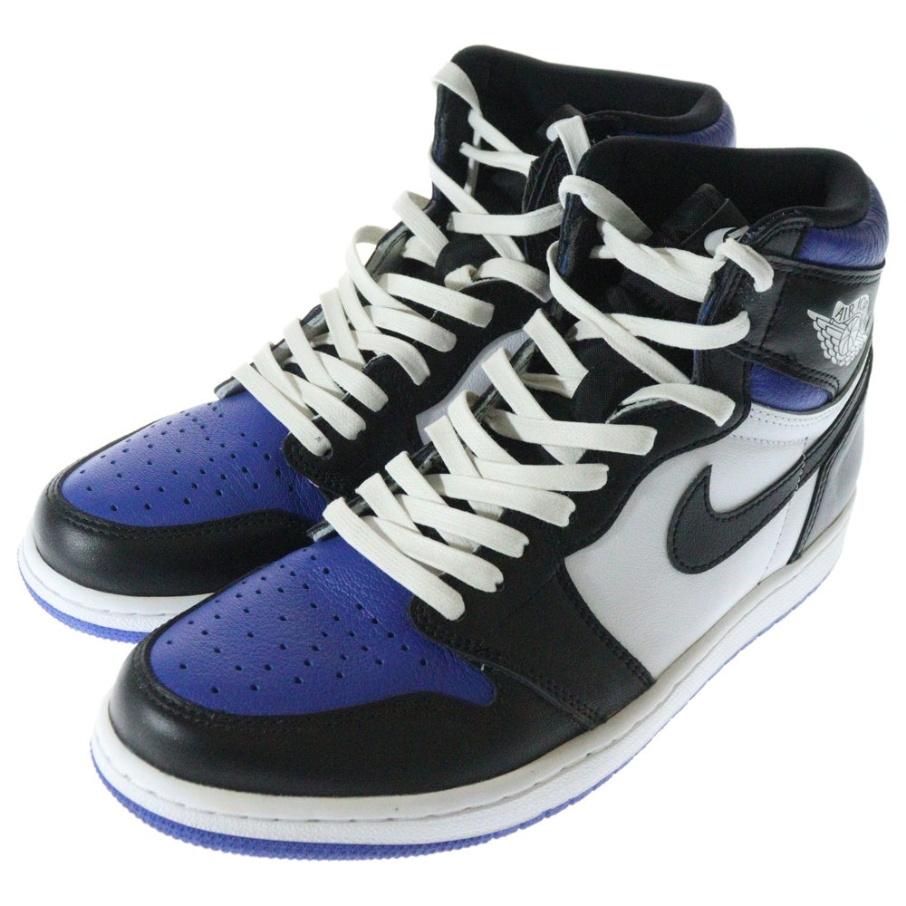 NIKE(ナイキ) AIR JORDAN 1 RETRO HIGH OG ROYAL TOE エア ジョーダン 1 レトロ ロイヤル トゥ ハイカットスニーカー ブルー/ブラック/ホワイト US9.5/27.5cm 555088-041