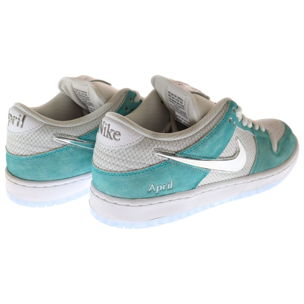 NIKE SB(ナイキエスビー) DUNK LOW PRO QS APRIL SKATEBOARDS ダンクロー エイプリルスケートボード ローカットスニーカー ライトグリーン US9.5/27.5cm FD2562-400