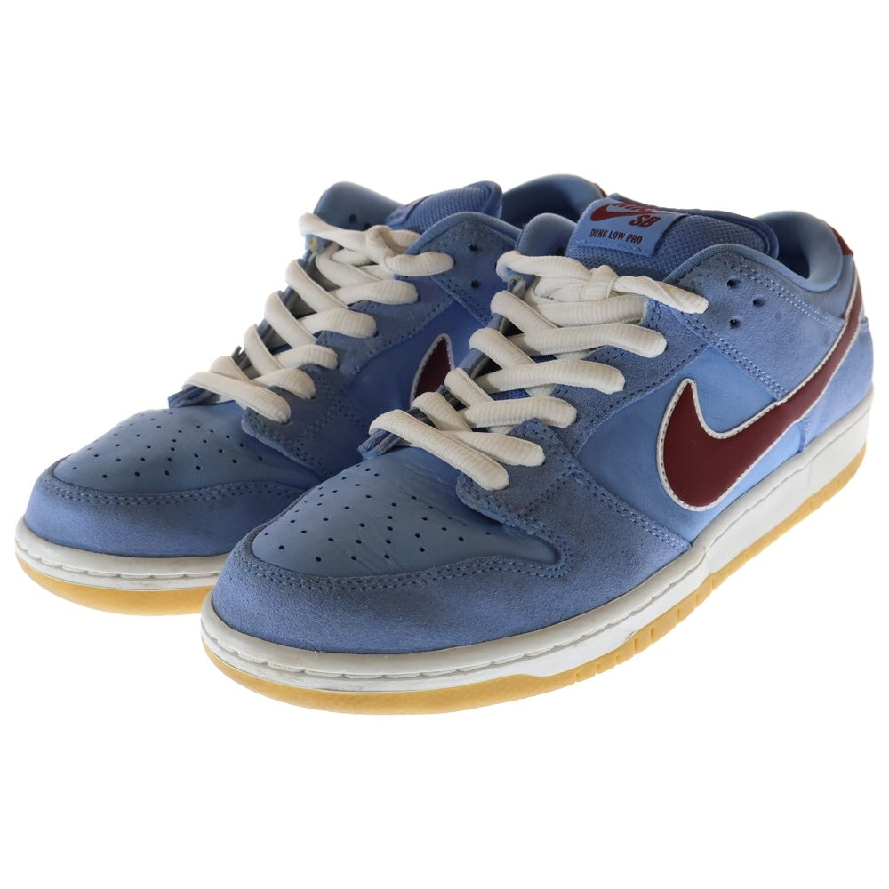 NIKE SB(ナイキエスビー) DUNK LOW PRO PHILADELPHIA PHILLIES ダンクロー プロ フィラデルフィア フィリーズ ローカットスニーカー ブルー US9.5/27.5cm DQ4040-400