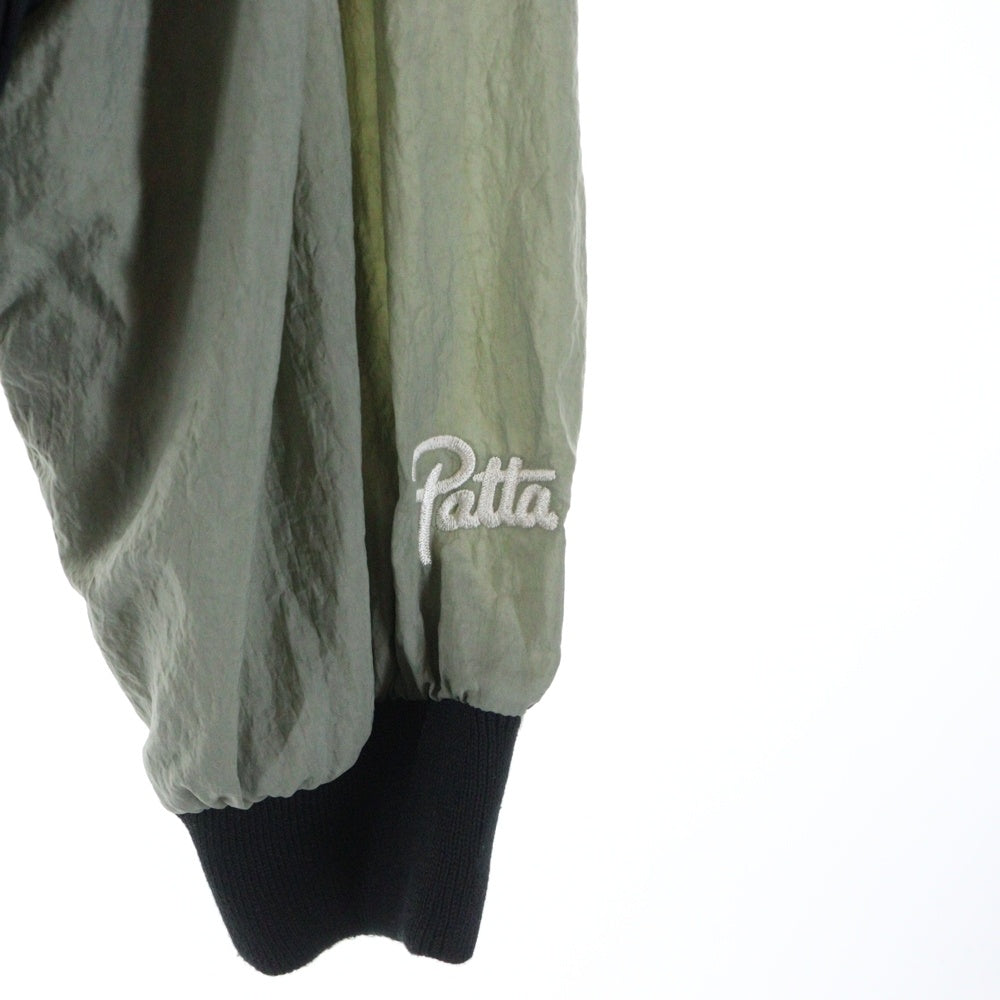NIKE(ナイキ) ×PATTA TRACK NYLON JACKET パタ トラック ジップアップ ナイロンジャケット ブラック/ブラウン SU190105EAG