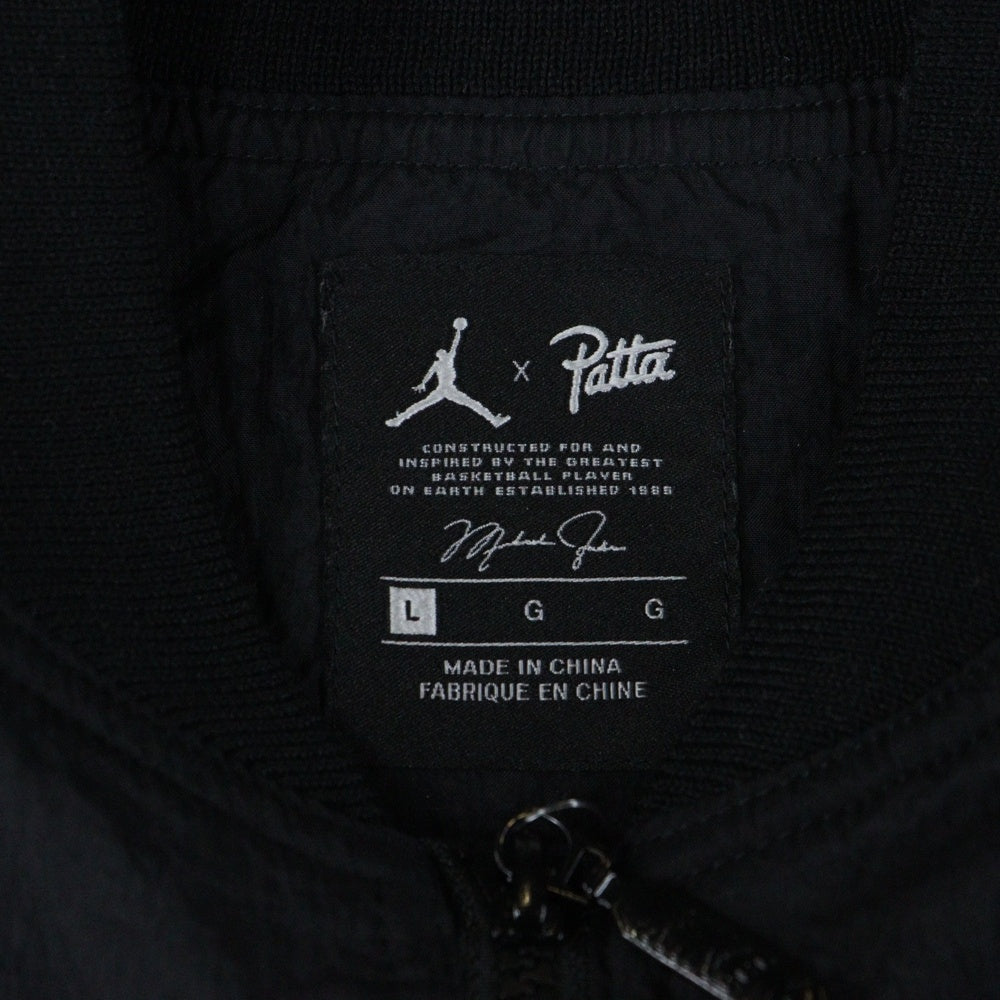 NIKE(ナイキ) ×PATTA TRACK NYLON JACKET パタ トラック ジップアップ ナイロンジャケット ブラック/ブラウン SU190105EAG