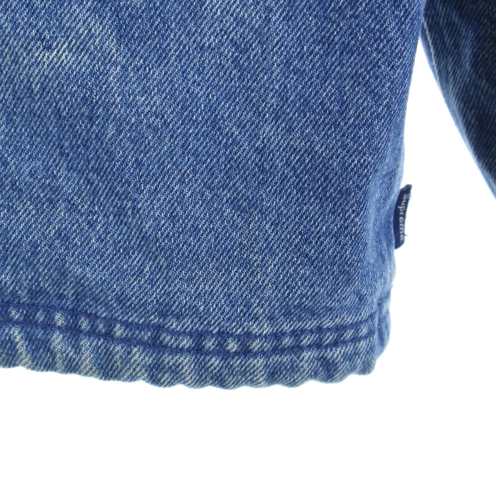SUPREME(シュプリーム) 13AW Denim Coaches Jacket フロントロゴ刺繍 デニム コーチジャケット インディゴ