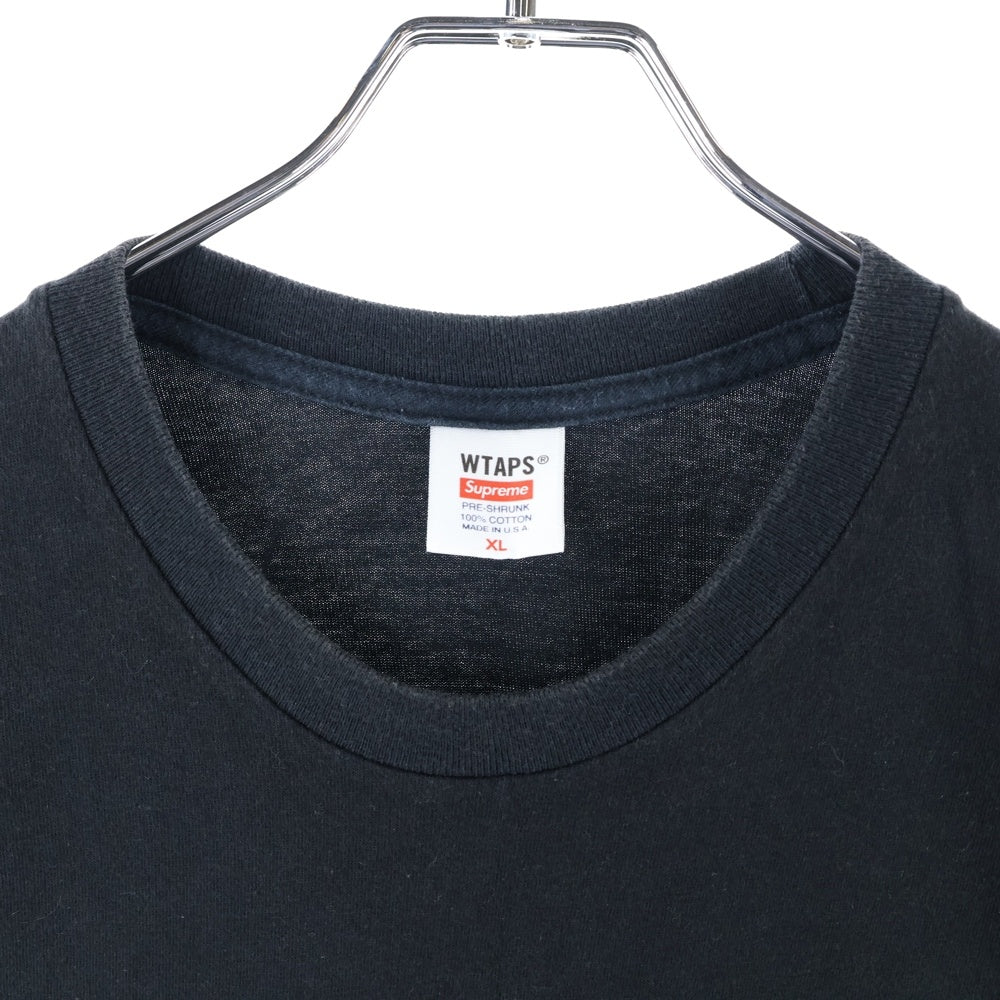 SUPREME(シュプリーム) 21AW×WTAPS Sic'em! Tee ダブルタップス シッケム ロゴプリント 半袖 Tシャツ ブラック