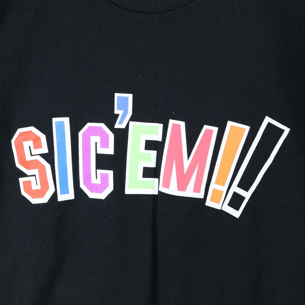 SUPREME(シュプリーム) 21AW×WTAPS Sic'em! Tee ダブルタップス シッケム ロゴプリント 半袖 Tシャツ ブラック