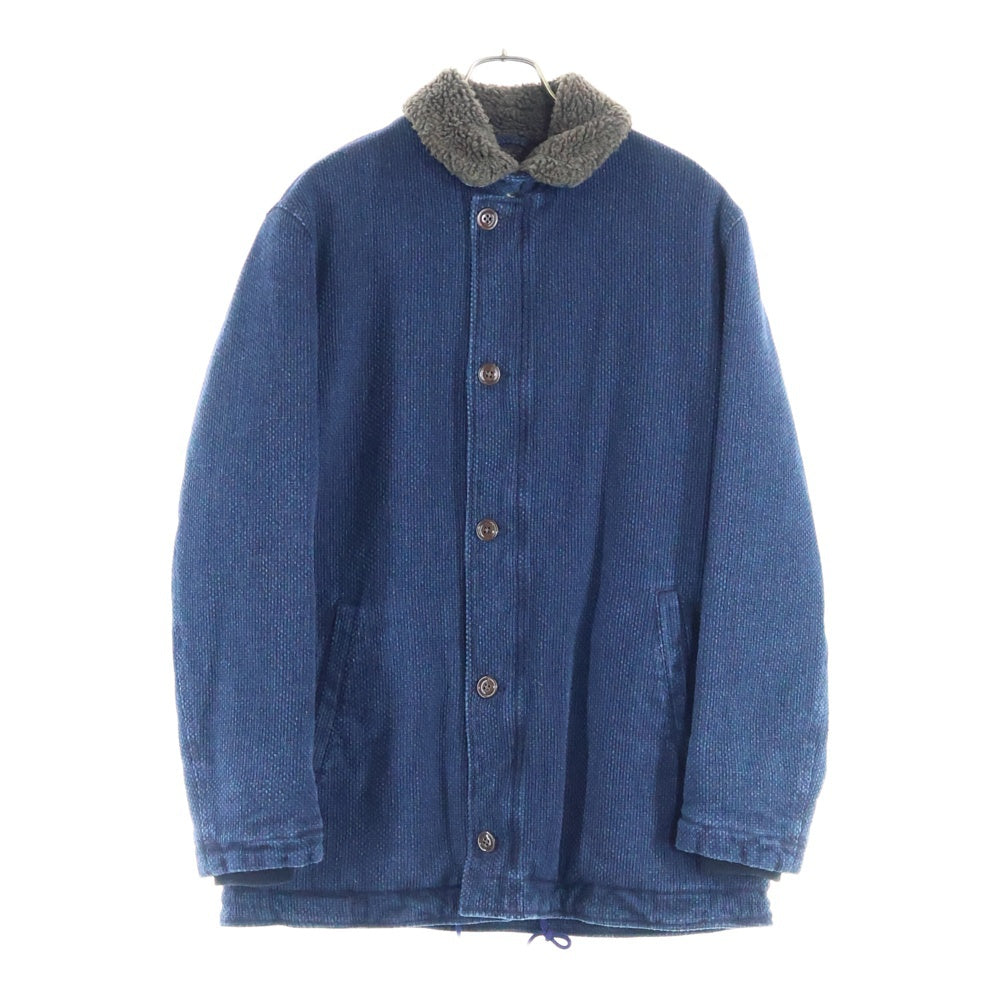 The DUFFER of St.GEORGE(ザダファーオブセントジョージ) 裏ボア ジップアップジャケット ブルゾン インディゴ DF-CD-77859