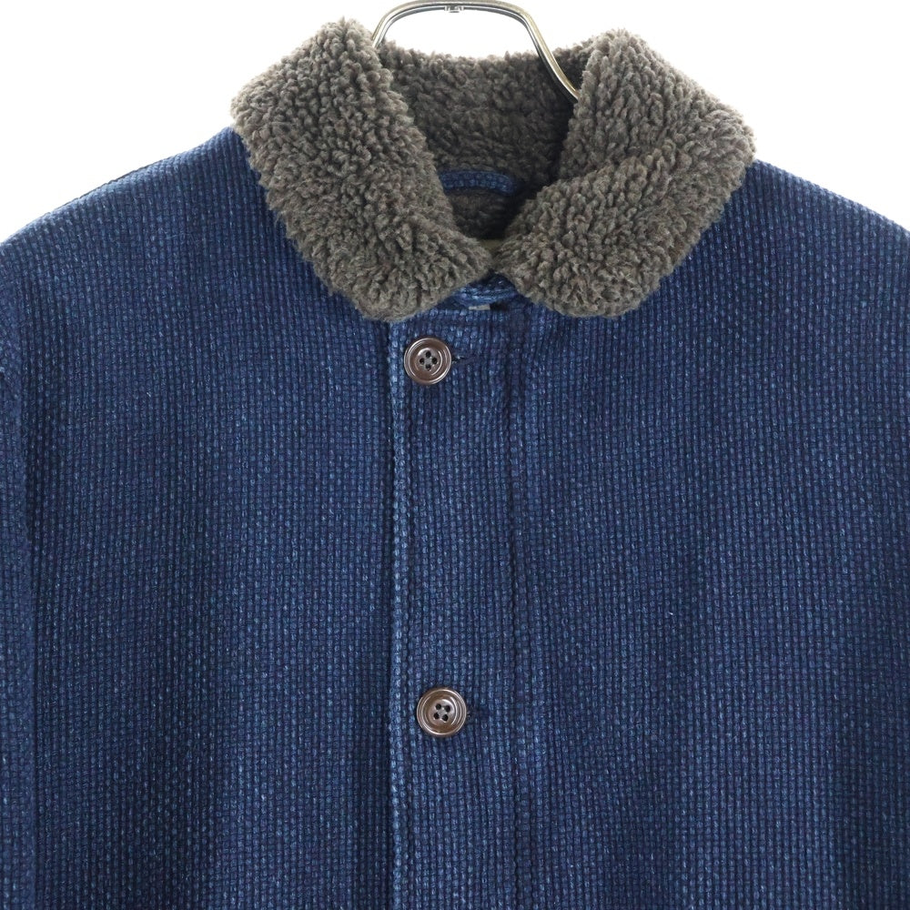 The DUFFER of St.GEORGE(ザダファーオブセントジョージ) 裏ボア ジップアップジャケット ブルゾン インディゴ DF-CD-77859