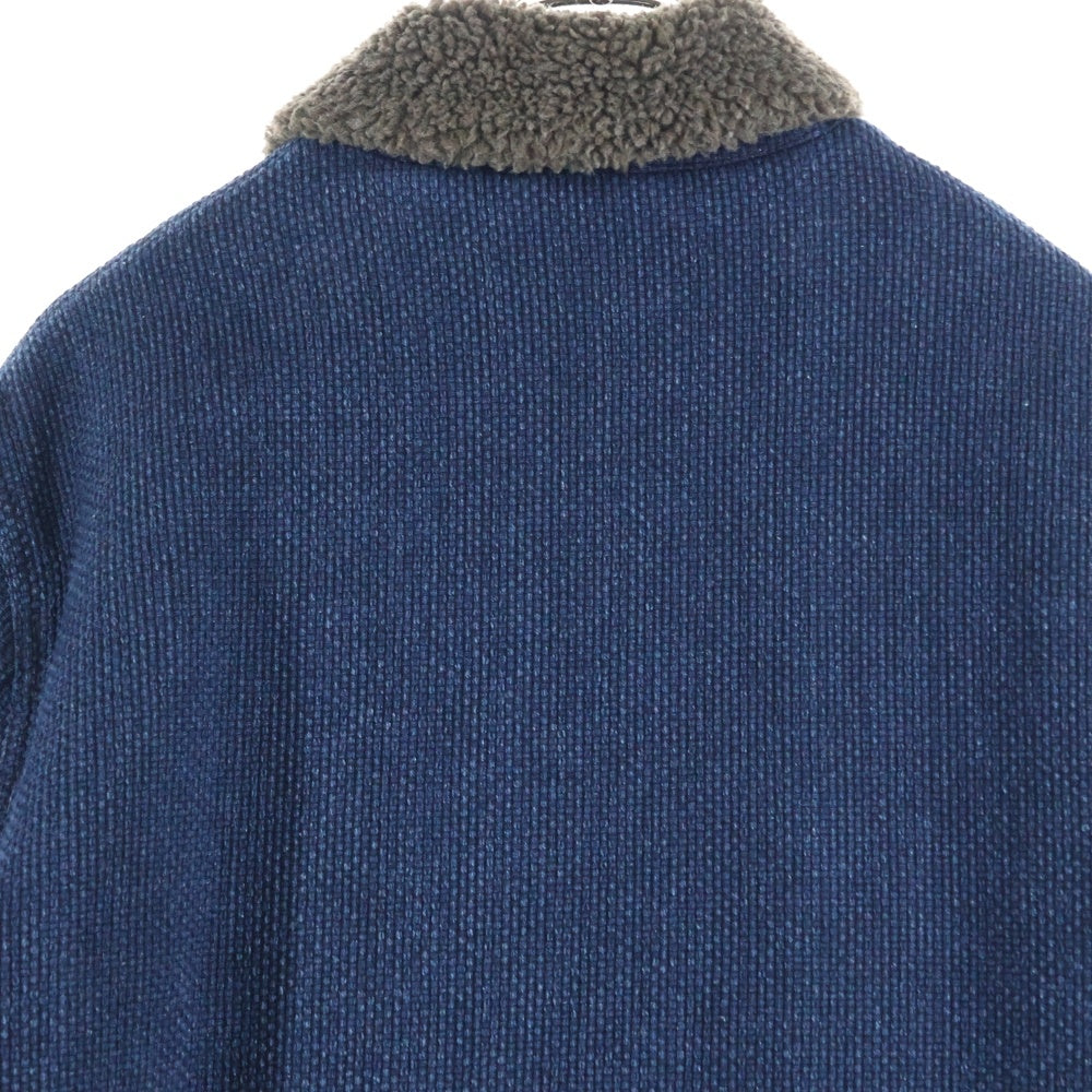 The DUFFER of St.GEORGE(ザダファーオブセントジョージ) 裏ボア ジップアップジャケット ブルゾン インディゴ DF-CD-77859