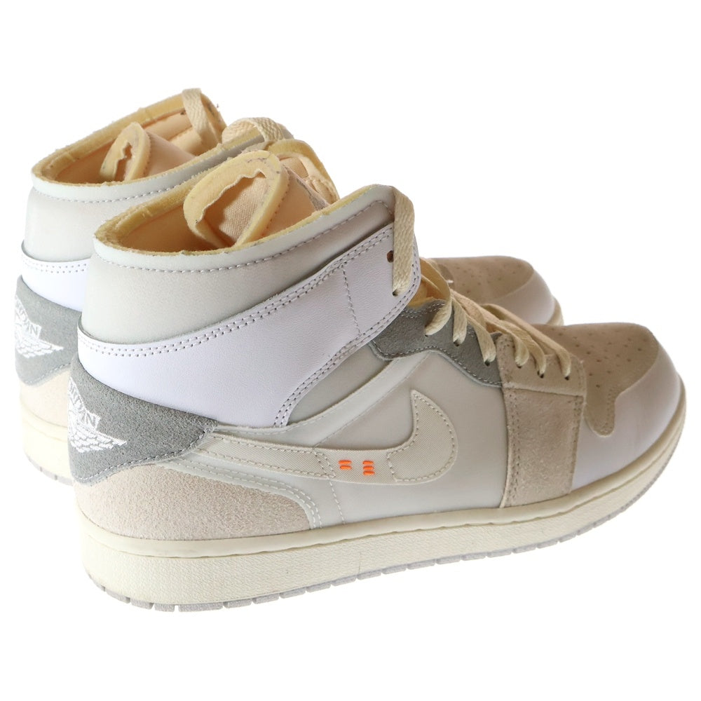 NIKE(ナイキ) AIR JORDAN 1 MID SE CRAFT エアジョーダン1 クラフト ミッドカットスニーカー ベージュ US10/28cm DM9652-100