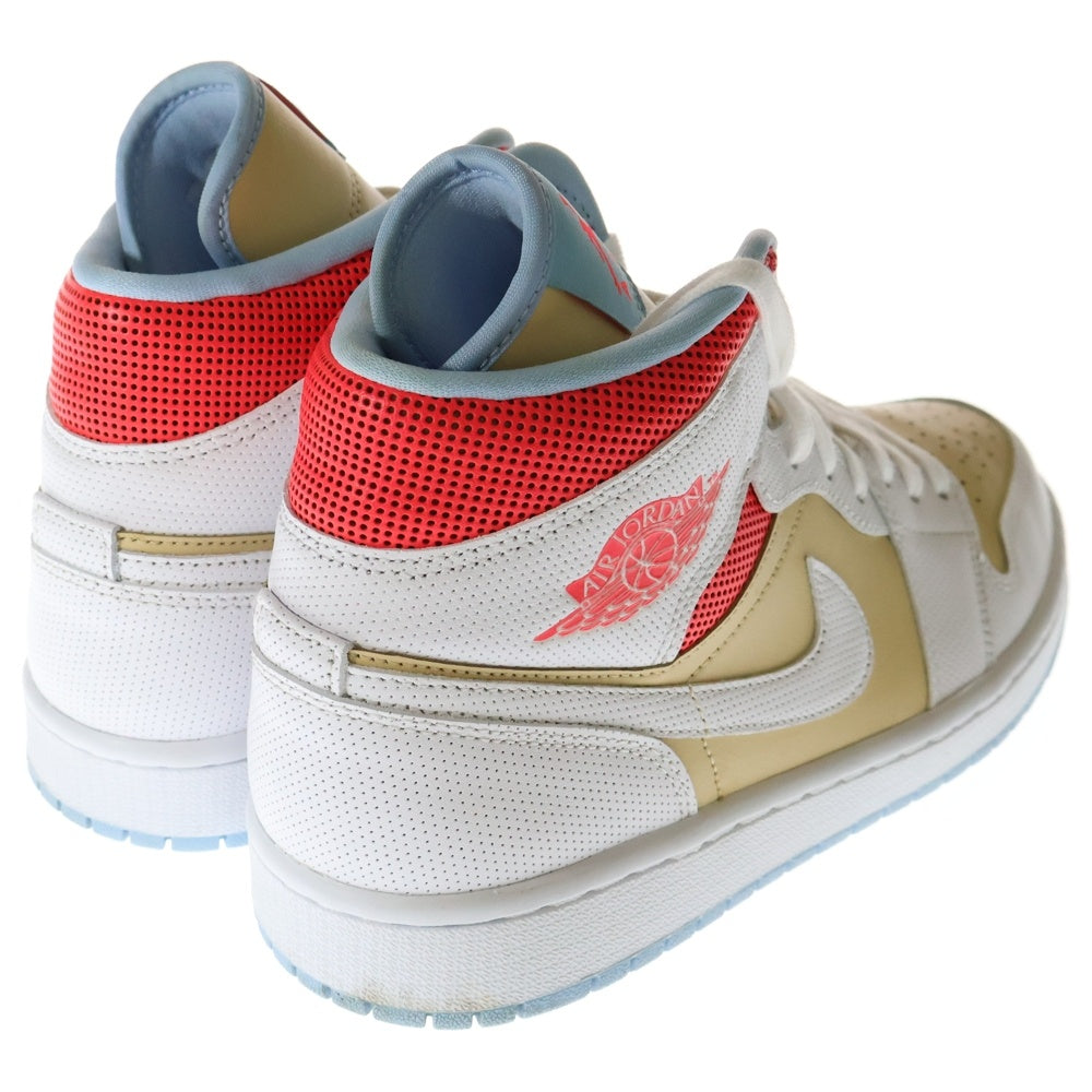 NIKE(ナイキ) WMNS AIR JORDAN 1 MID SE SESAME ウィメンズ エアジョーダン1 セサミ ハイカットスニーカー ホワイト/ブラウン US11.5/28.5cm CZ0774-200