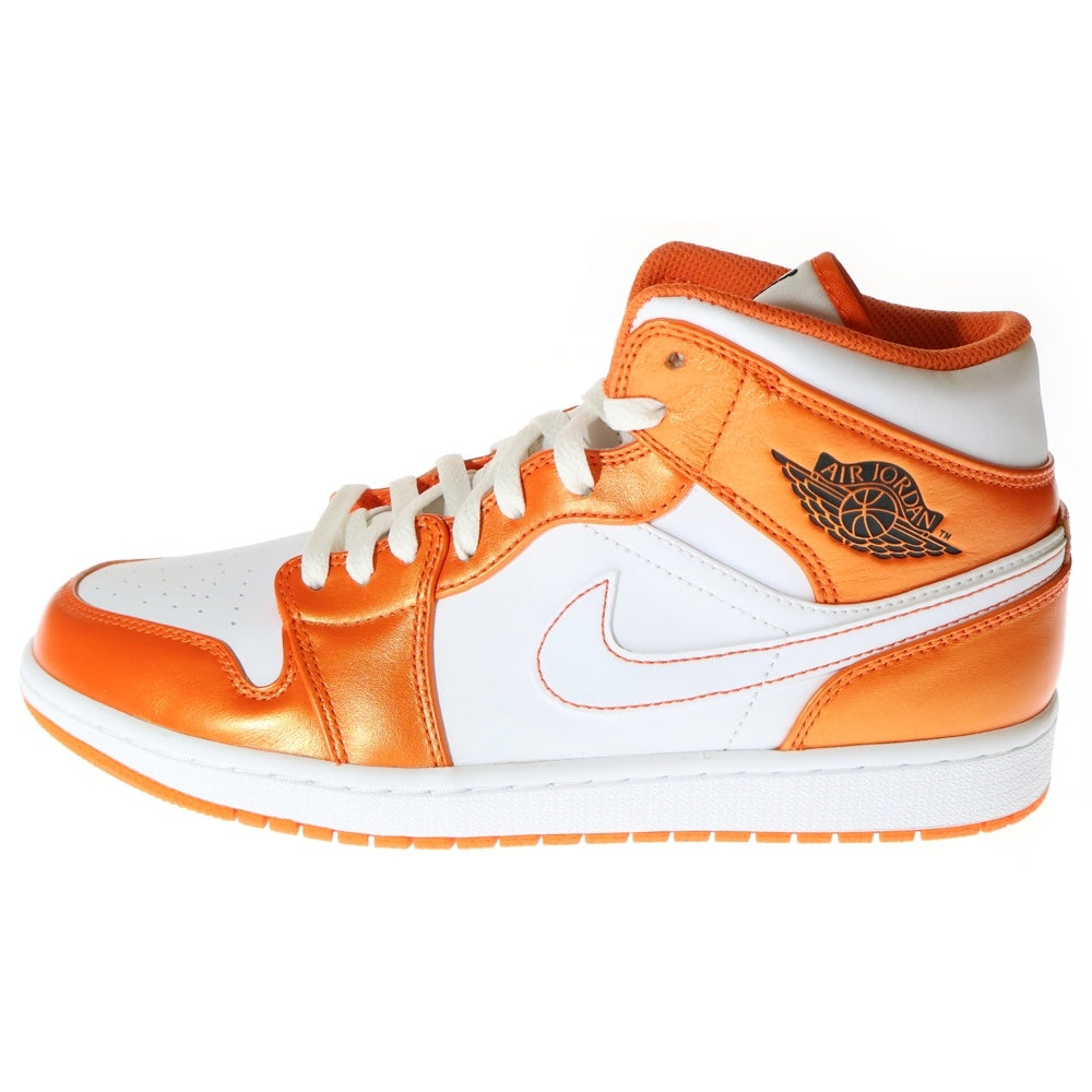 NIKE(ナイキ) AIR JORDAN 1 MID SE ORANGE WHITE エアジョーダン1 ミッドカットスニーカー オレンジ/ホワイト US10/28cm DM3531-800
