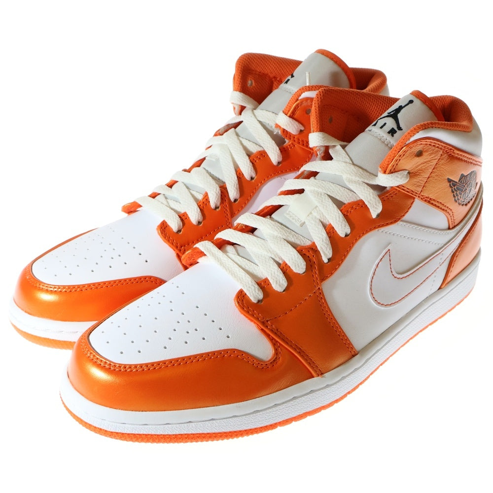 NIKE(ナイキ) AIR JORDAN 1 MID SE ORANGE WHITE エアジョーダン1 ミッドカットスニーカー オレンジ/ホワイト US10/28cm DM3531-800