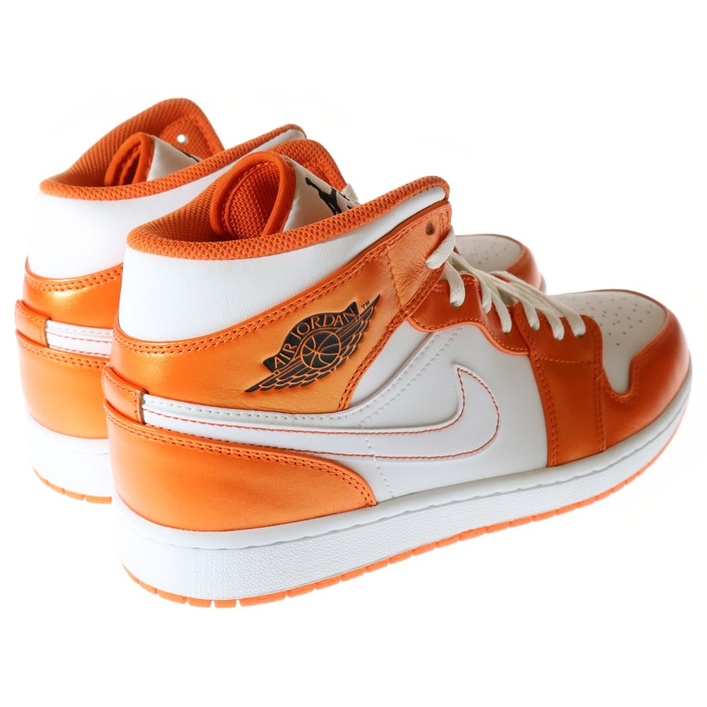 NIKE(ナイキ) AIR JORDAN 1 MID SE ORANGE WHITE エアジョーダン1 ミッドカットスニーカー オレンジ/ホワイト US10/28cm DM3531-800