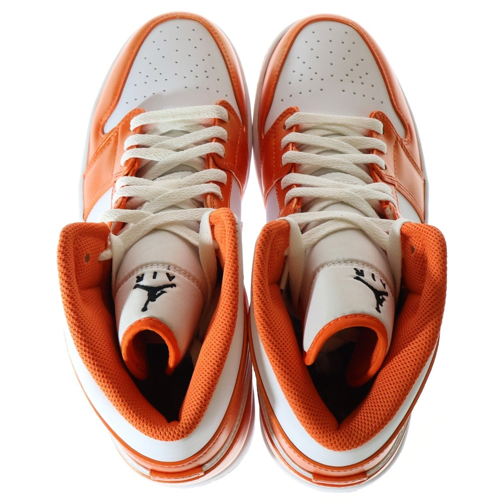 NIKE(ナイキ) AIR JORDAN 1 MID SE ORANGE WHITE エアジョーダン1 ミッドカットスニーカー オレンジ/ホワイト US10/28cm DM3531-800
