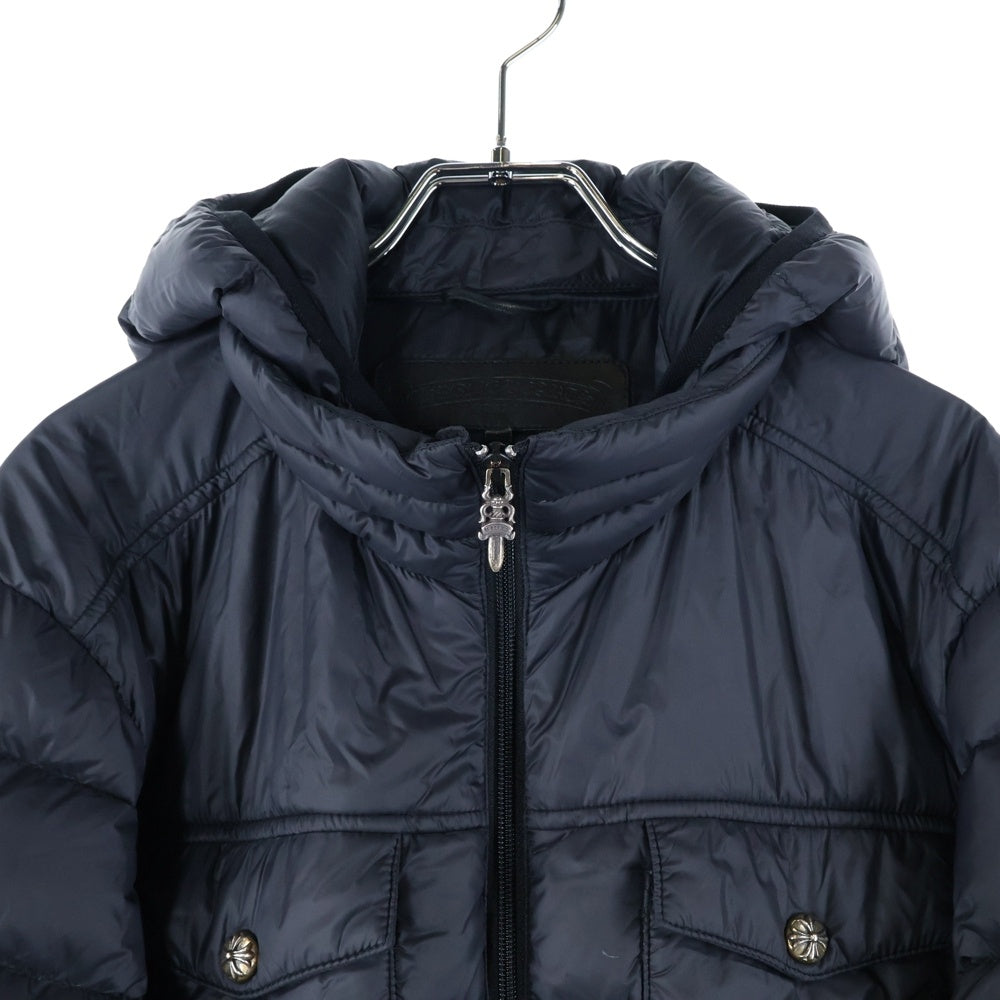 CHROME HEARTS(クロムハーツ) DOWN JACKET フード着脱 ダウンジャケット ブラック