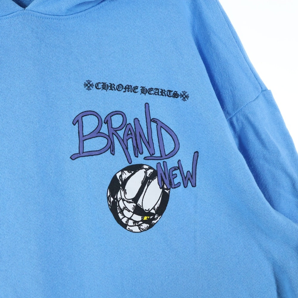 CHROME HEARTS(クロムハーツ) ×MATTY BOY BRAIN NEW PULLOVER HOODIE マッティボーイ ブレインニュー プリントフーディー プルオーバーパーカー ブルー