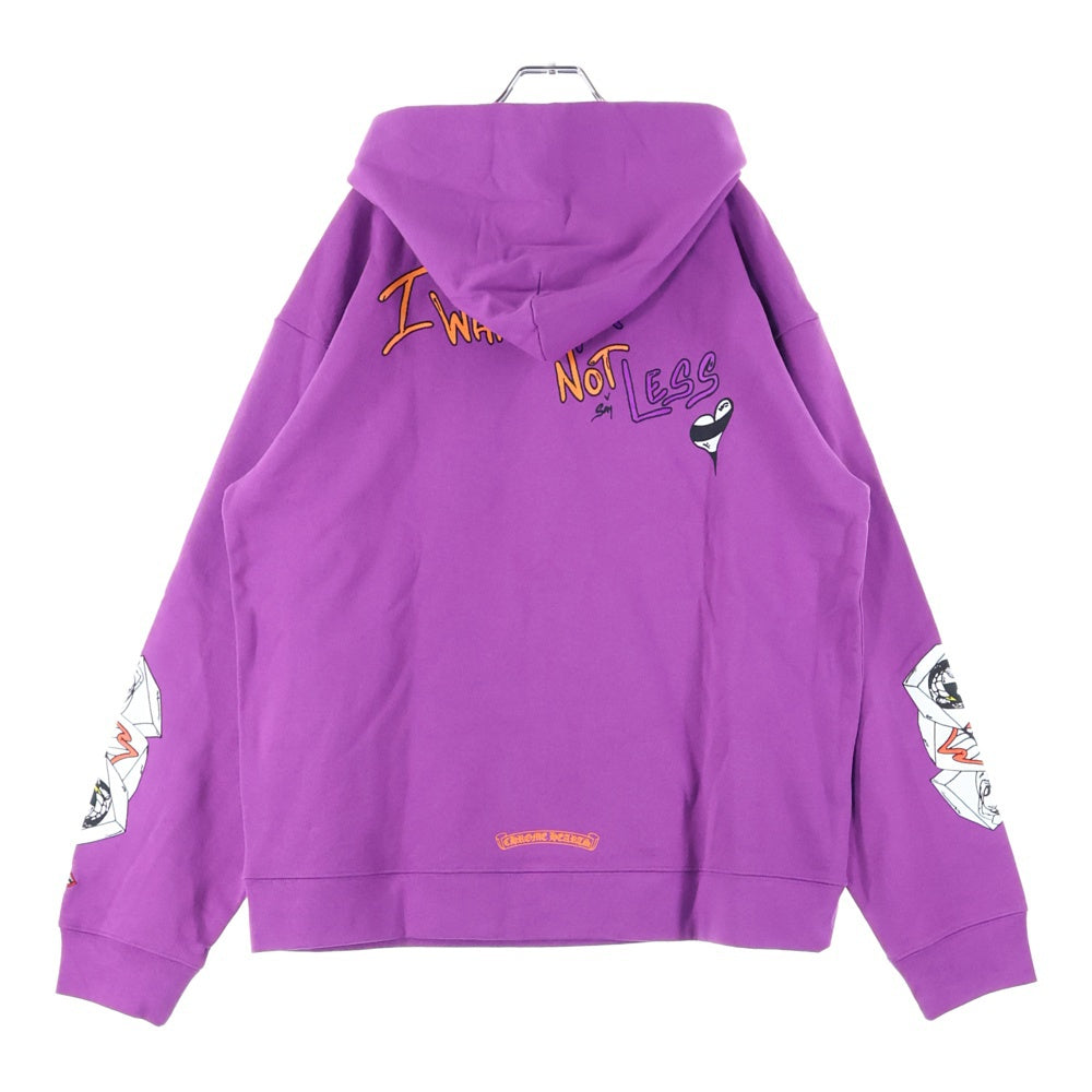 CHROME HEARTS(クロムハーツ) ×MATTY BOY I WANT MORE NOT LESS AN THAT'S THAT HOODIE マッティボーイ プリント スウェット プルオーバーパーカー フーディー パープル