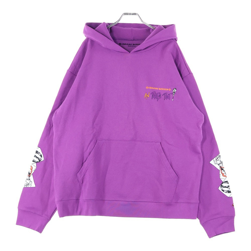 CHROME HEARTS(クロムハーツ) ×MATTY BOY I WANT MORE NOT LESS AN THAT'S THAT HOODIE マッティボーイ プリント スウェット プルオーバーパーカー フーディー パープル