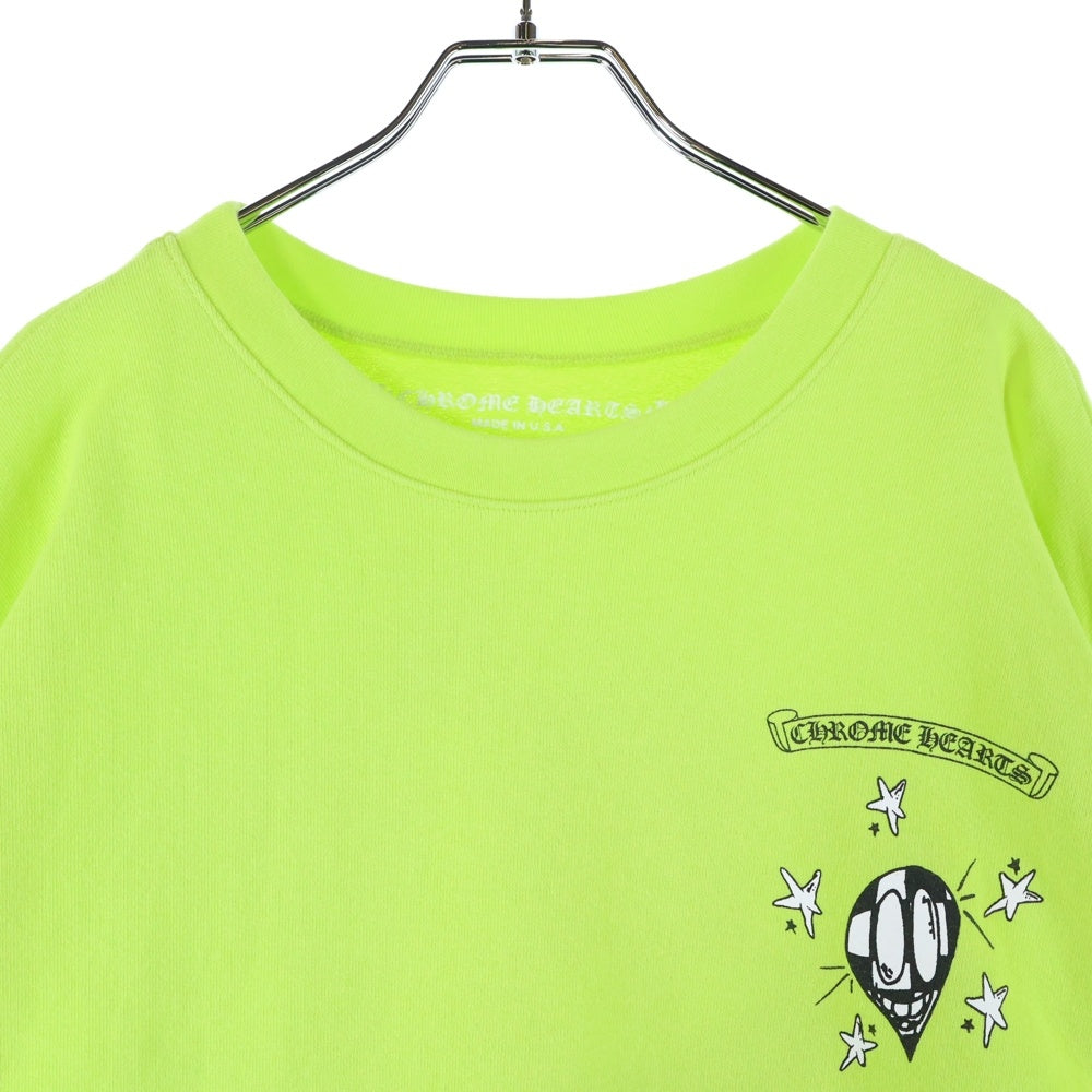 CHROME HEARTS(クロムハーツ) ×MATTY BOY PPO CHAIN GAME マッティボーイ チェーンゲーム プリント クルーネック スウェットトレーナー イエロー