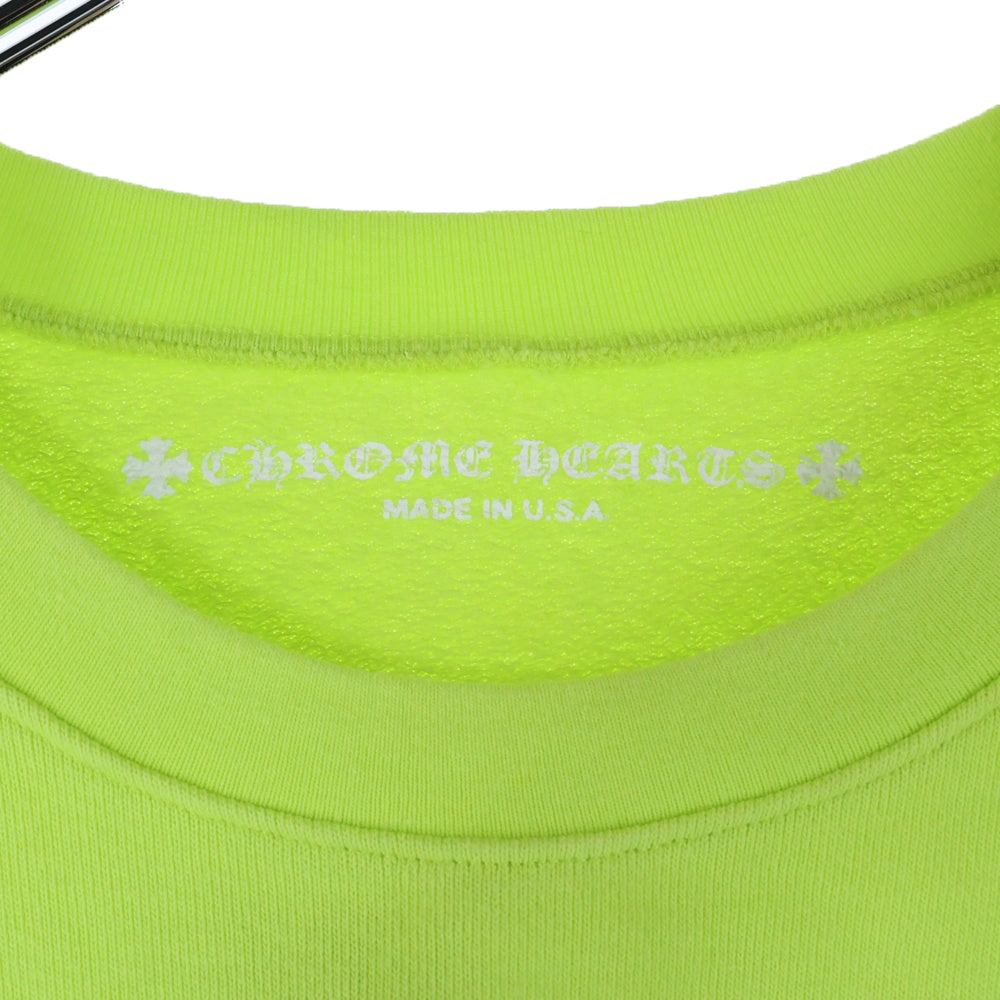 CHROME HEARTS(クロムハーツ) ×MATTY BOY PPO CHAIN GAME マッティボーイ チェーンゲーム プリント クルーネック スウェットトレーナー イエロー
