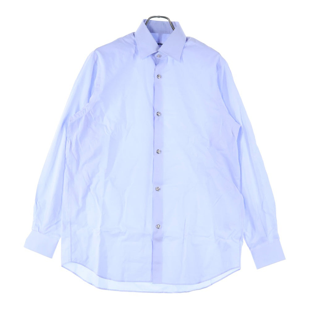 CHROME HEARTS(クロムハーツ) BS FLEUR DRESS SHIRT BSフレアボタン オーバーサイズコットン長袖シャツ ブルー