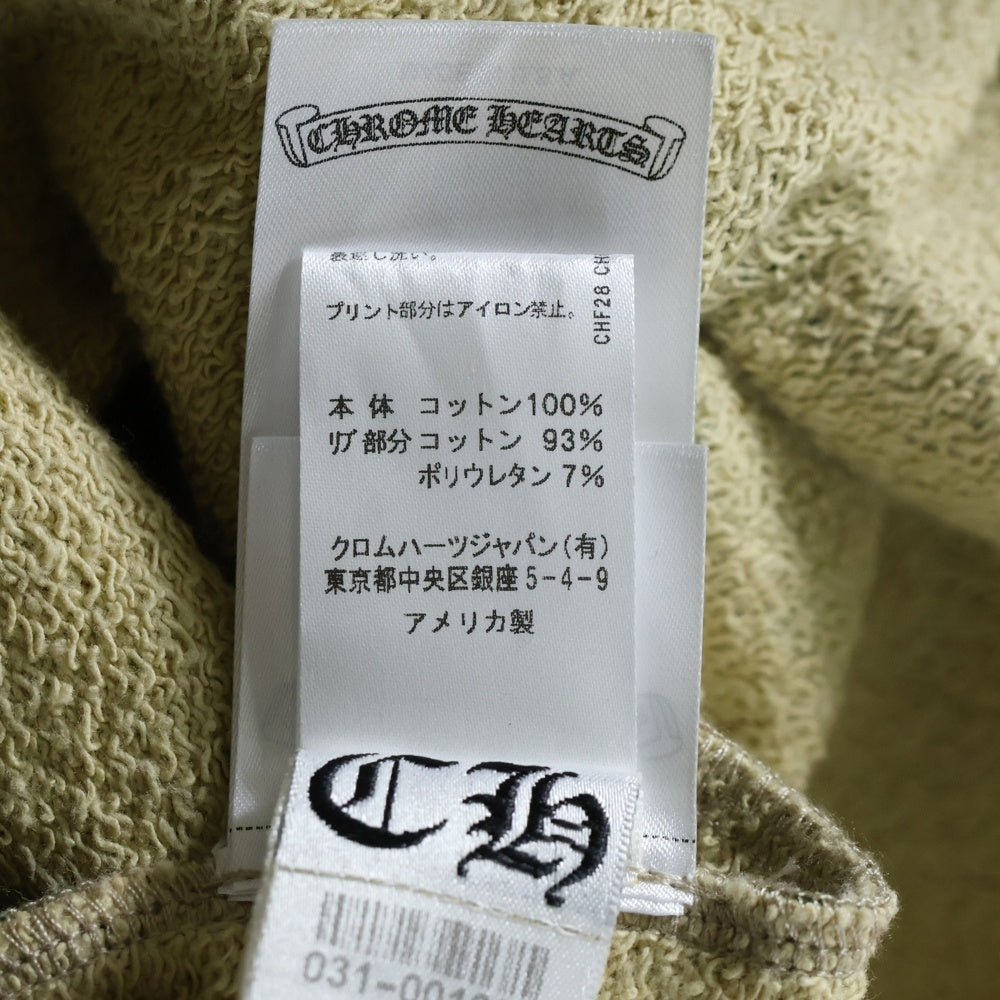 CHROME HEARTS(クロムハーツ) ×MATTY BOY PPO CAUTION CREW マッティボーイ カモフラ総柄 チョンパープリント クルーネックスウェットトレーナー カーキ