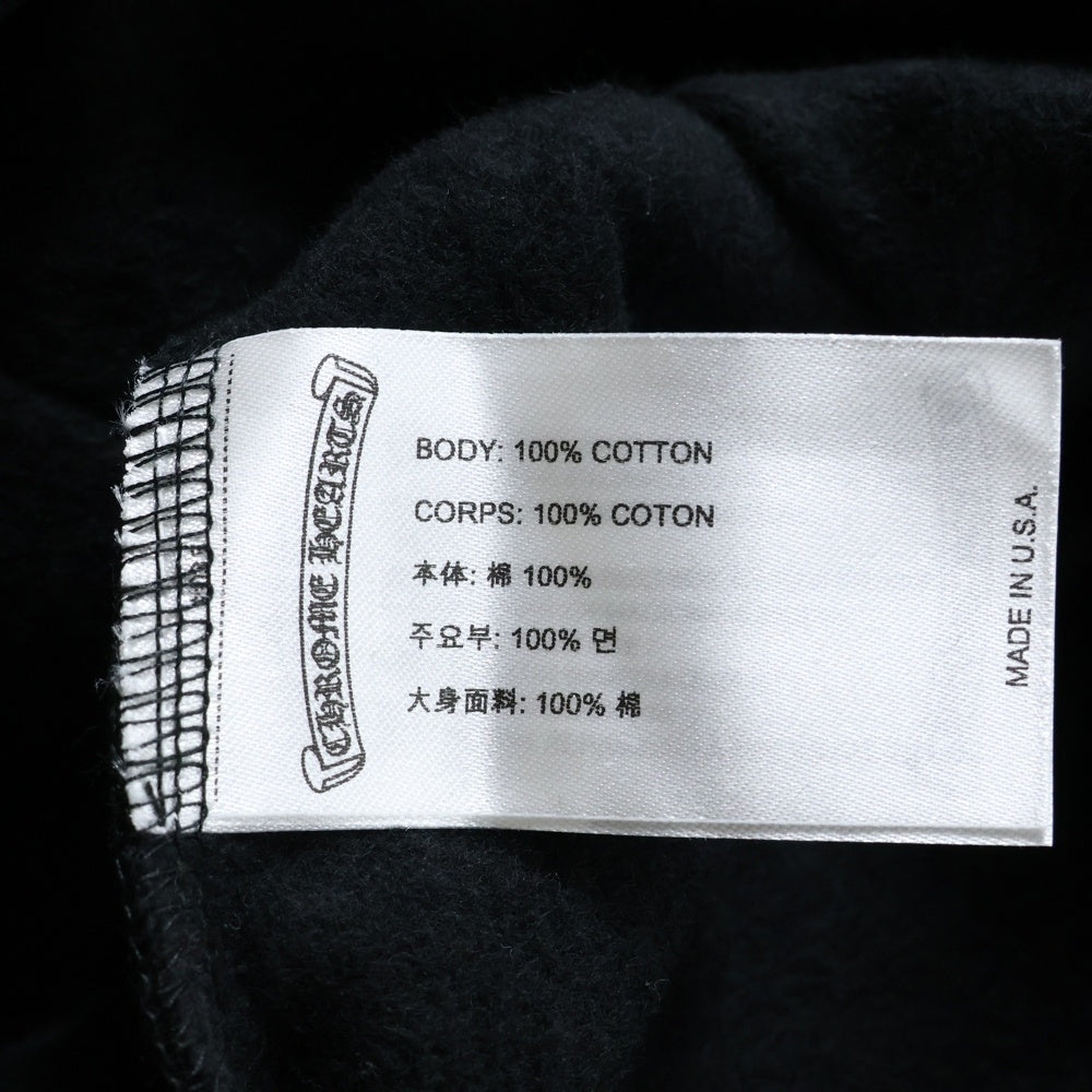 CHROME HEARTS(クロムハーツ) SWTSHRT HD ZIP アームロゴ ジップアップパーカー スウェット ブラック