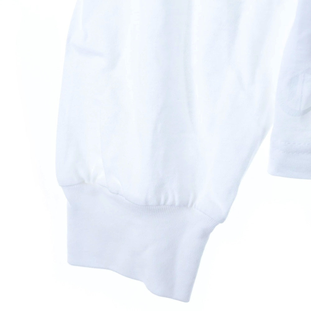 CHROME HEARTS(クロムハーツ) Neck Logo L/S Tee ネックロゴ プリント長袖Tシャツ カットソー ホワイト