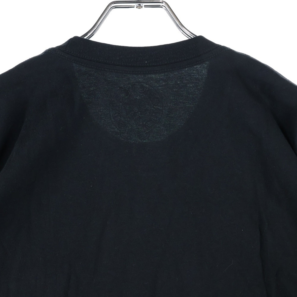 CHROME HEARTS(クロムハーツ) NECK LOGO TEE ネックロゴプリント クルーネック 半袖Tシャツ カットソー ブラック
