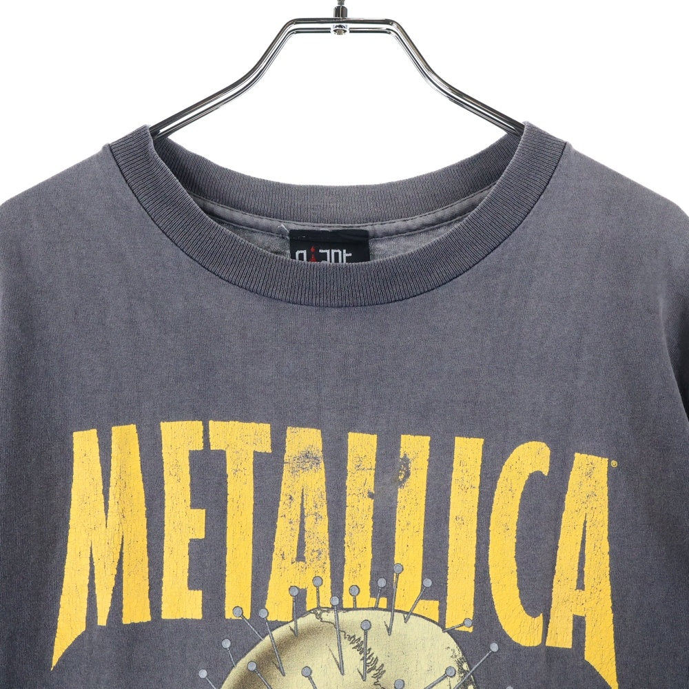 VINTAGE(ヴィンテージ) 90S VINTAGE METALLICA PUSHEAD FIXXXER ヴィンテージ メタリカ パスヘッド フィクサー 両面プリント クルーネック半袖Tシャツ カットソー チャコールグレー