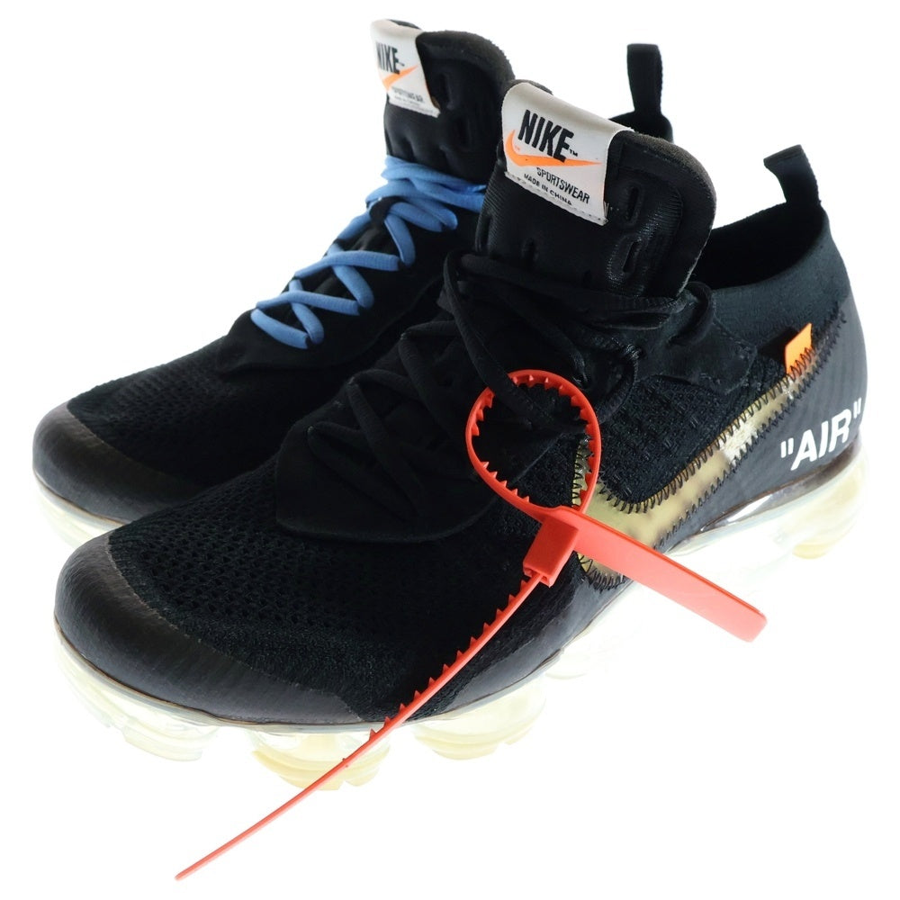 NIKE(ナイキ) ×OFF-WHITE AIR VAPORMAX FLYKNIT オフホワイト エア ヴェイパーマックス フライニット ローカットスニーカー ブラック US9/27cm AA3831-002