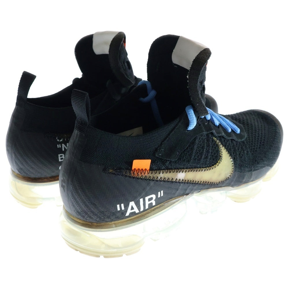 NIKE(ナイキ) ×OFF-WHITE AIR VAPORMAX FLYKNIT オフホワイト エア ヴェイパーマックス フライニット ローカットスニーカー ブラック US9/27cm AA3831-002