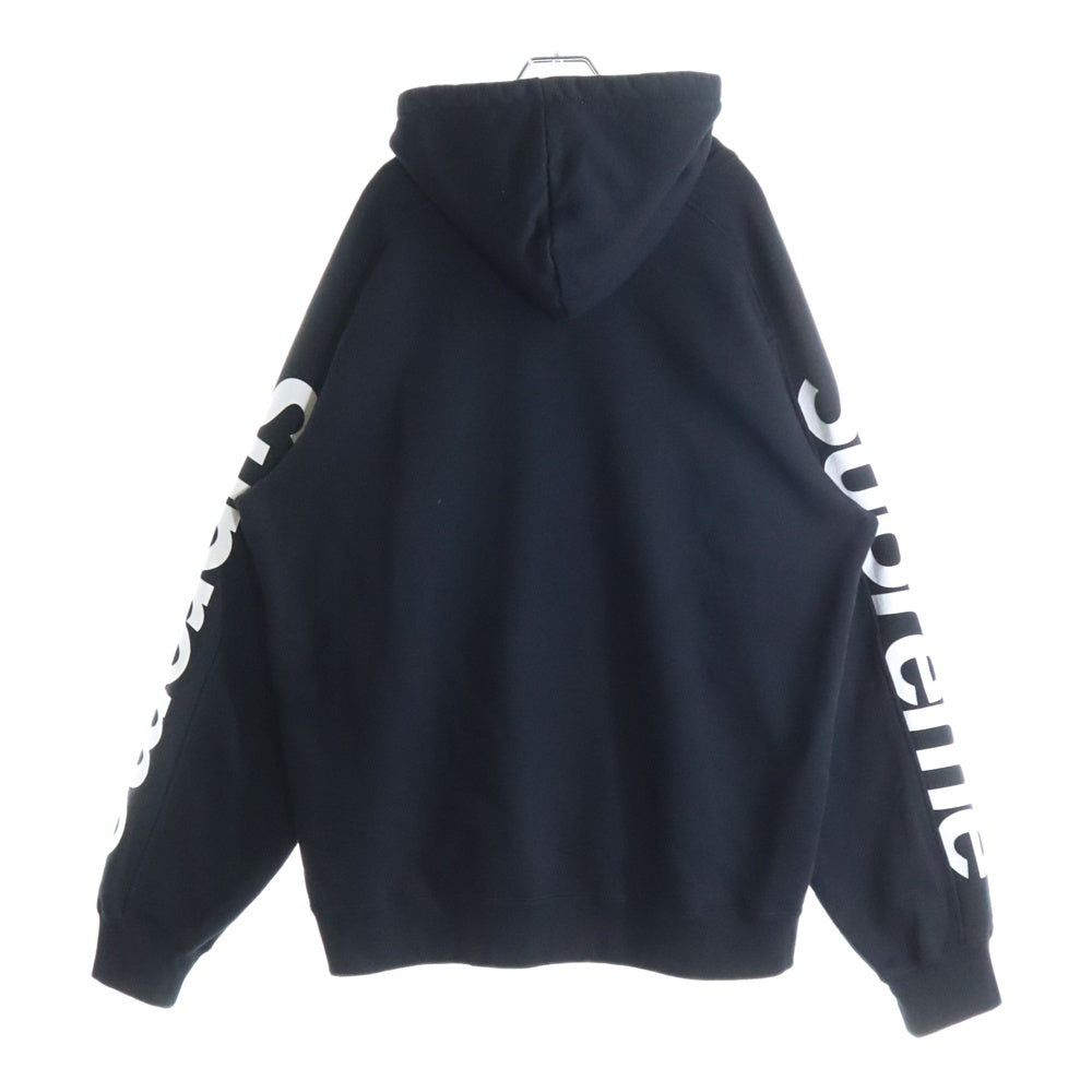 SUPREME(シュプリーム) 18SS Sideline Hooded Sweatshirt サイドライン スウェットフーディ プルオーバーパーカー ブラック