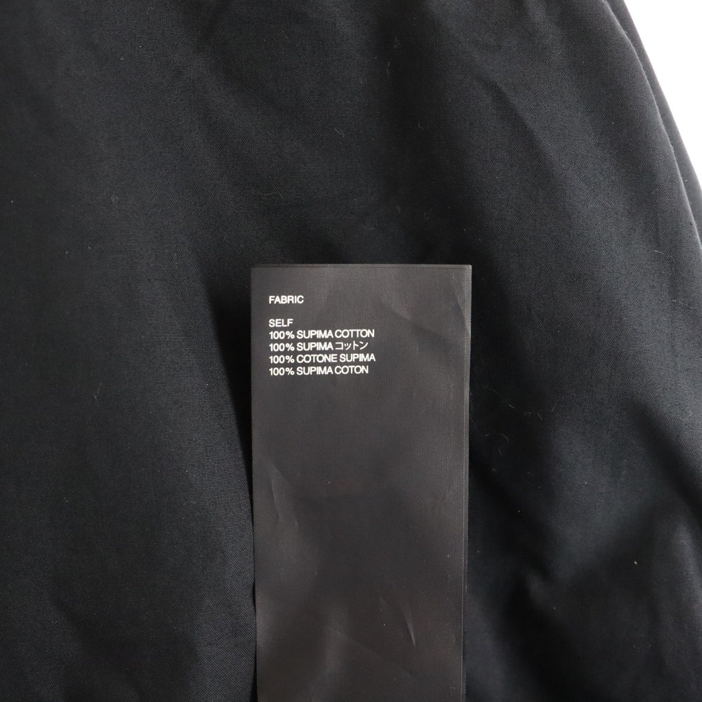 FEAR OF GOD(フィアオブゴッド) SIXTH COLLECTION Anorak Shirt シックススコレクション アノラックノーカラー長袖シャツ ブラック 6S19-2001-2