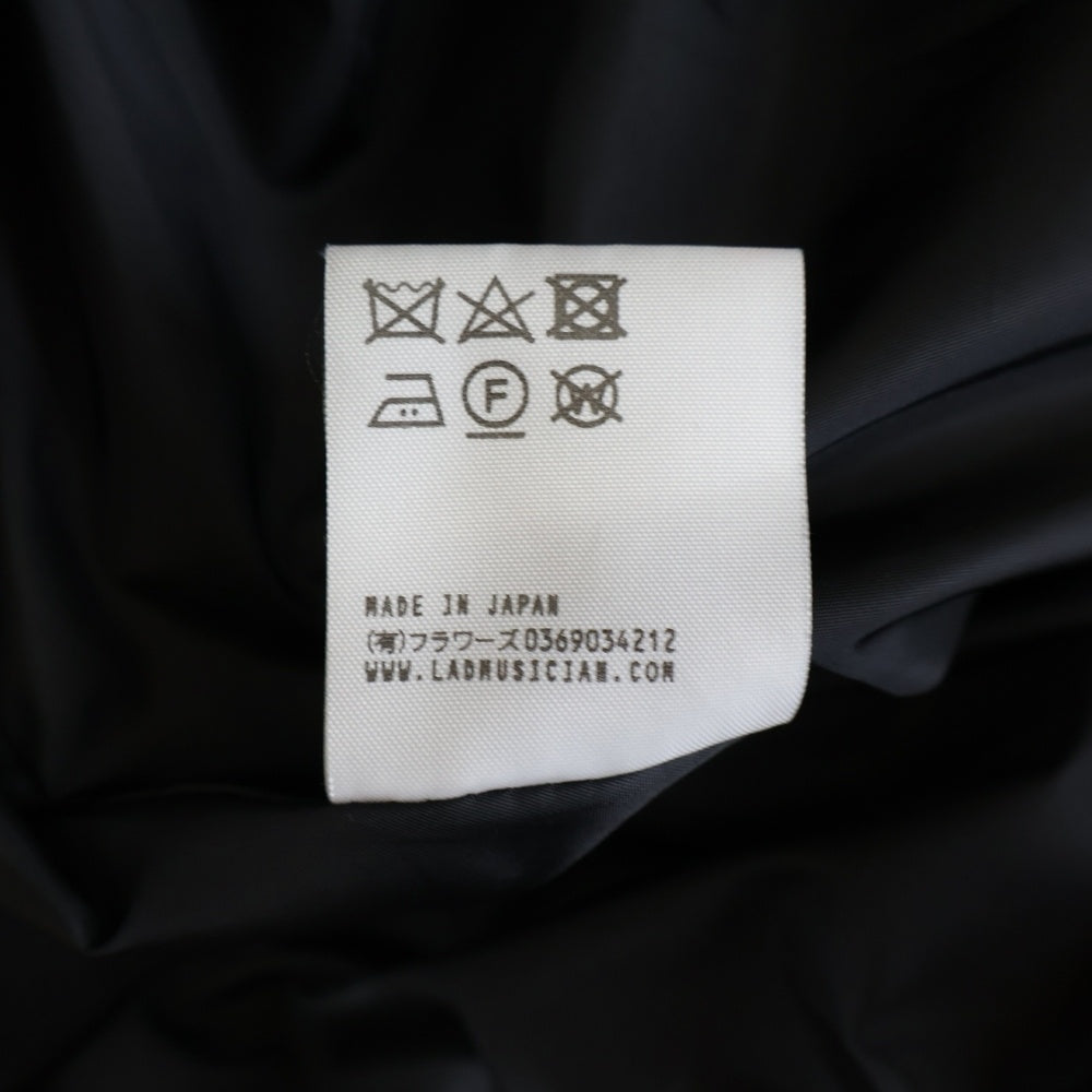 LAD MUSICIAN(ラッドミュージシャン) 18AW DOUBLE ARMY CLOTH ダブルアーミークロス ジップアップジャケット ブルゾン ブラック 2218-353