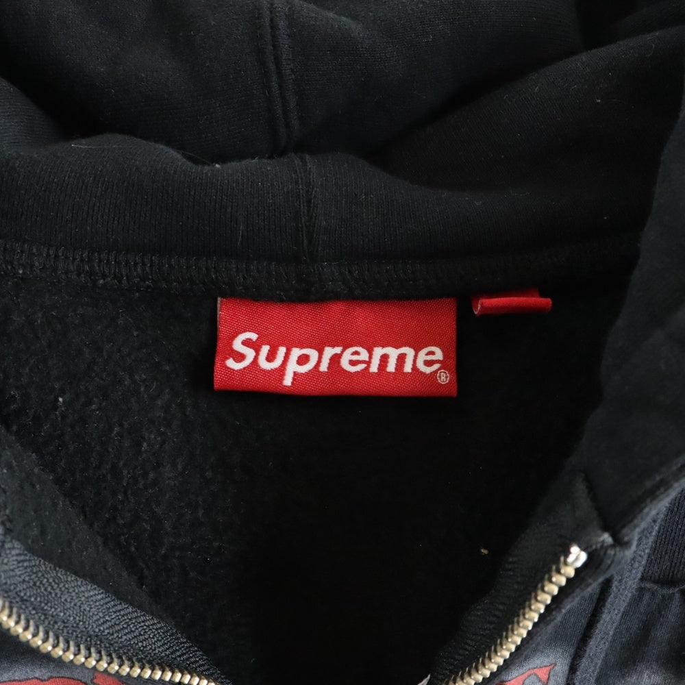 SUPREME(シュプリーム) 23AW Muta Zip Up Hoodie ムタ フロントプリント ジップアップフーディ ブラック