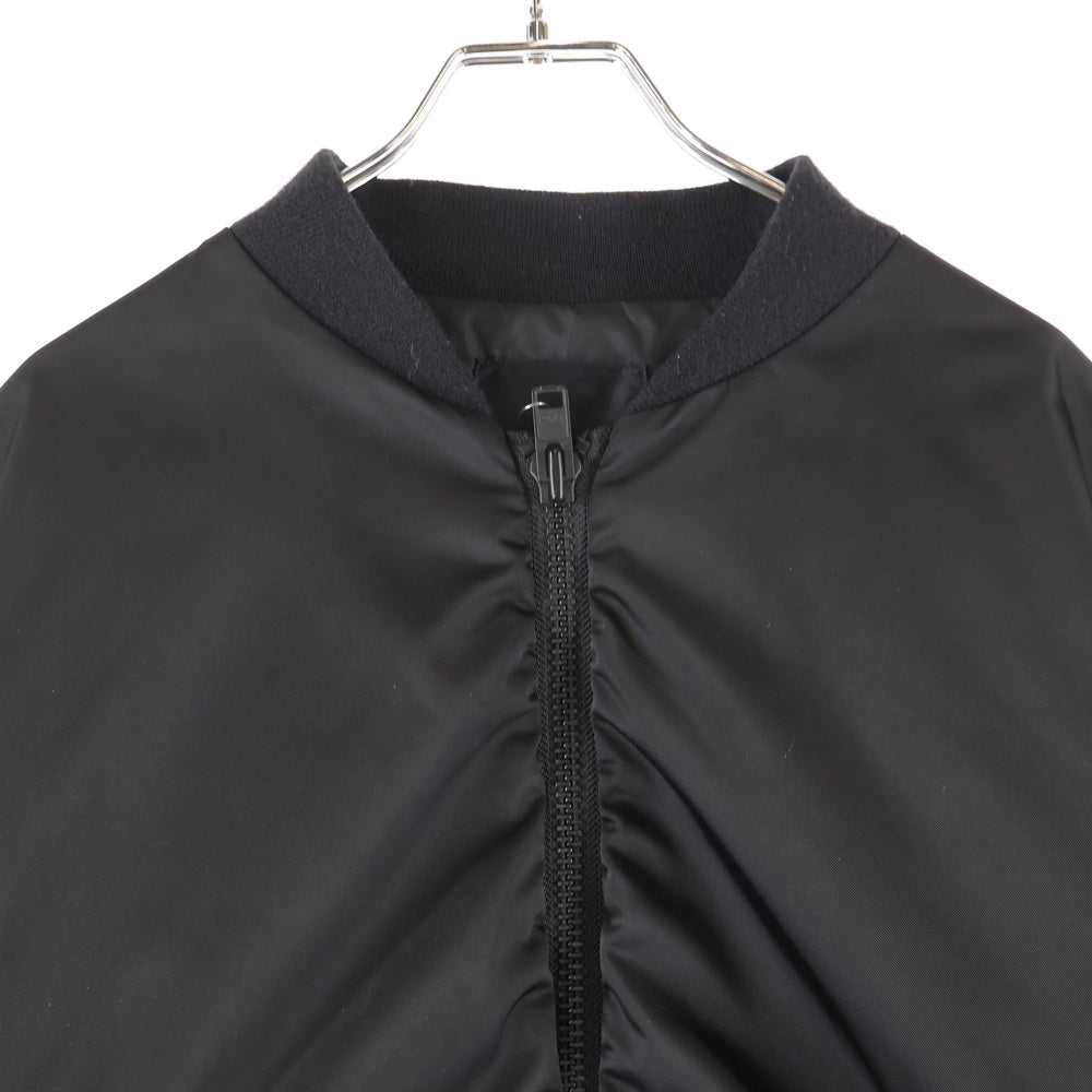 LAD MUSICIAN(ラッドミュージシャン) 19AW PE TWILL BIG MA-1 ツイル ビッグ ジップアップジャケット ブルゾン ブラック 2219-354