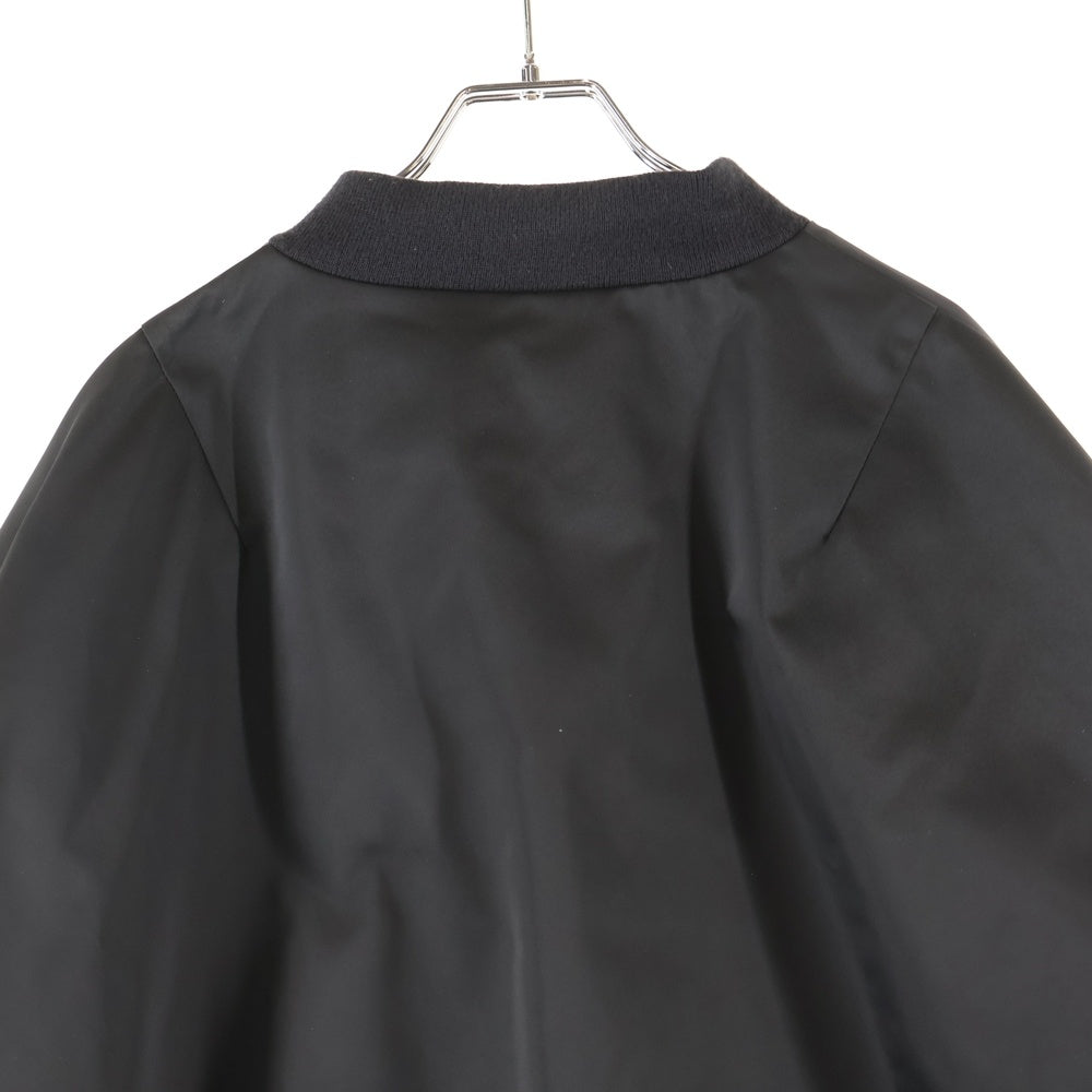 LAD MUSICIAN(ラッドミュージシャン) 19AW PE TWILL BIG MA-1 ツイル ビッグ ジップアップジャケット ブルゾン ブラック 2219-354