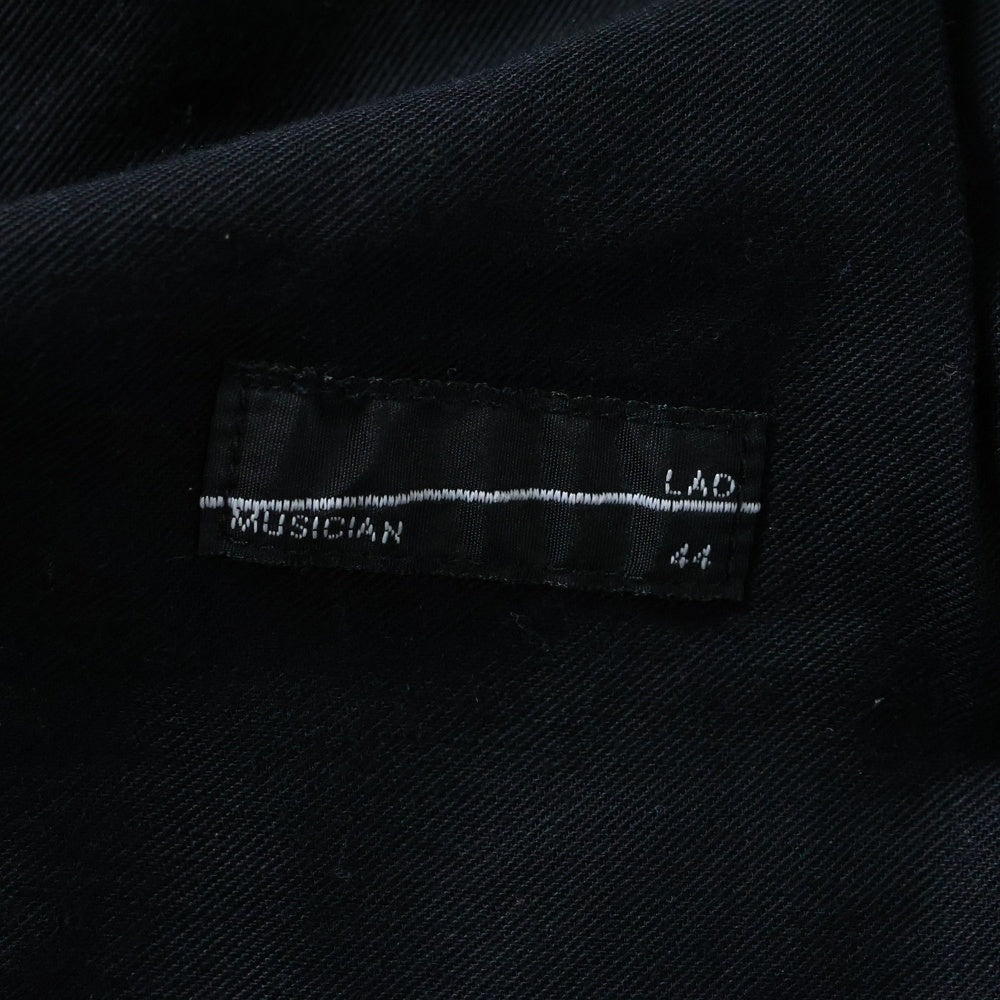 LAD MUSICIAN(ラッドミュージシャン) 21SS TROPICAL TAPERED WIDE PANTS トロピカル テーパード ワイドパンツ ブラック 2121-509