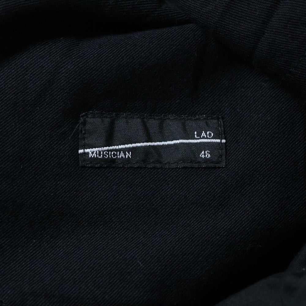 LAD MUSICIAN(ラッドミュージシャン) 21SS ビッグシルエット ワイドパンツ ブラック 2121-510