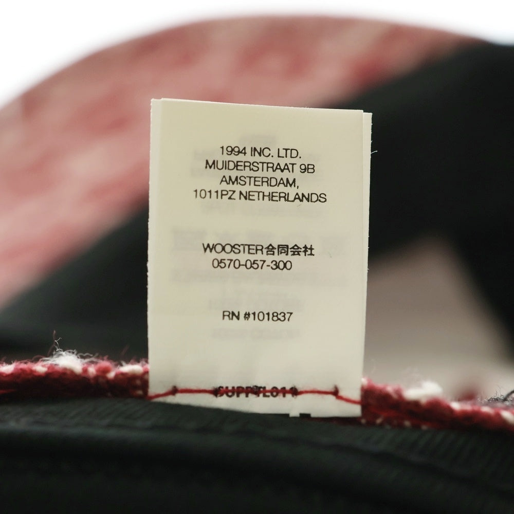 SUPREME(シュプリーム) 21AW Monogram Denim 6-Panel モノグラム デニムキャップ レッド