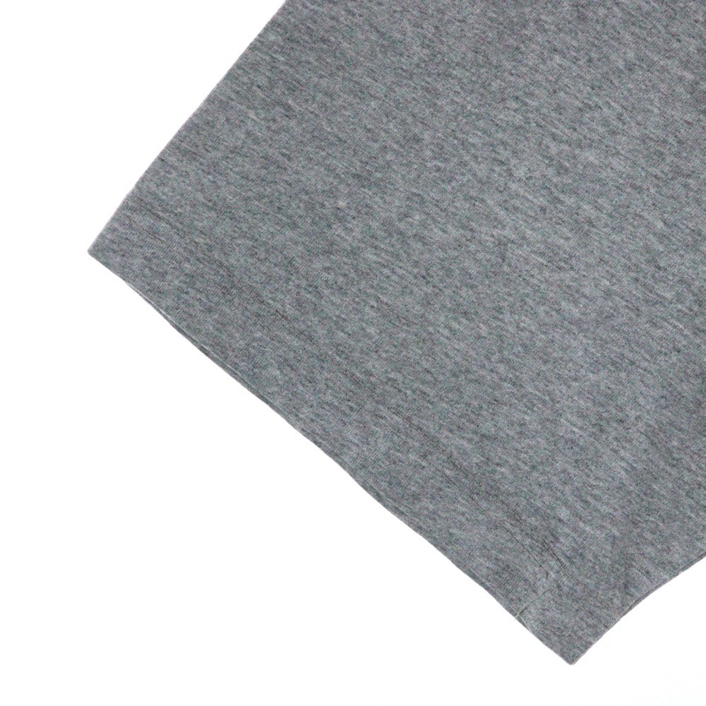 STUSSY(ステューシー) フロントロゴ刺繍 クルーネック半袖Tシャツ カットソー グレー